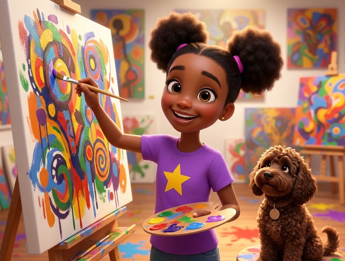 African American Art — illustrated for kids