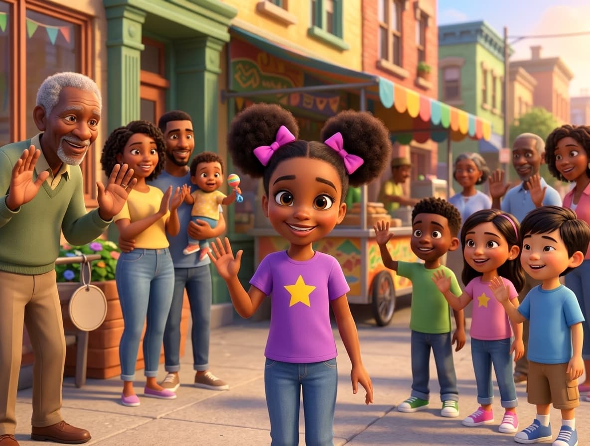 Our Strong Community — illustrated for kids
