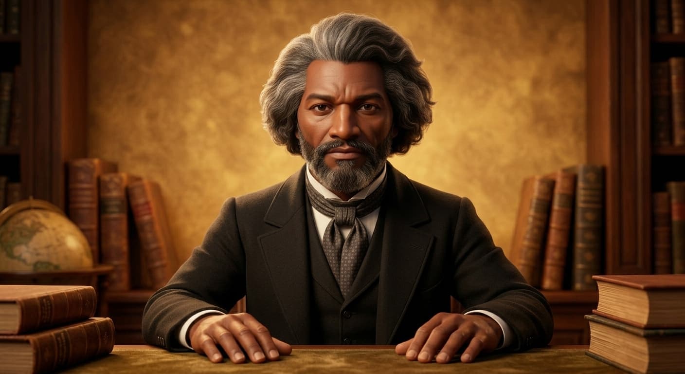 Frederick Douglass — illustrated for kids