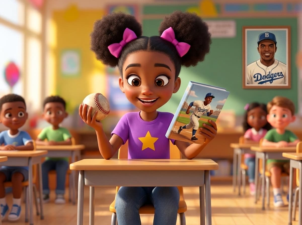 Jackie Robinson — illustrated for kids